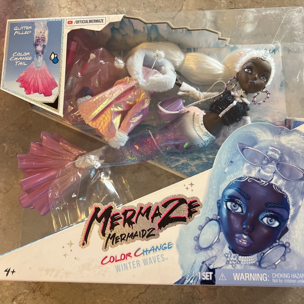 Mermaze Mermaidz™ Winter Waves Crystabella Mermaid Doll, Color Change